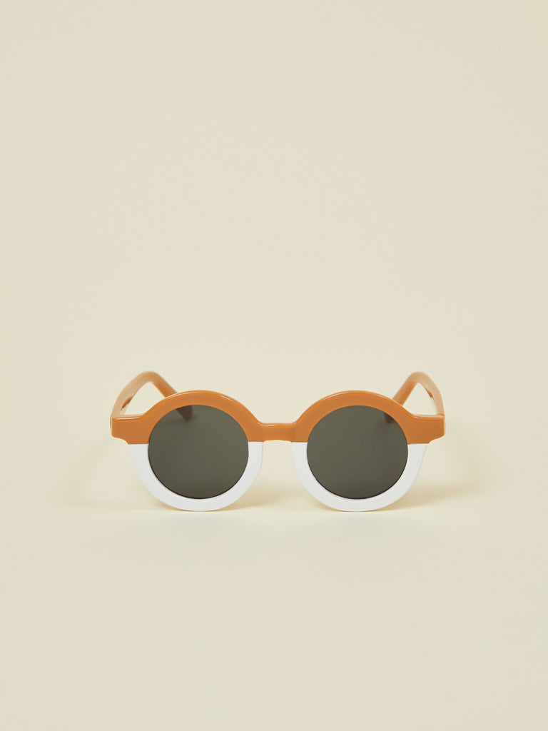Brown and White Sunglasses for Kids and Toddler