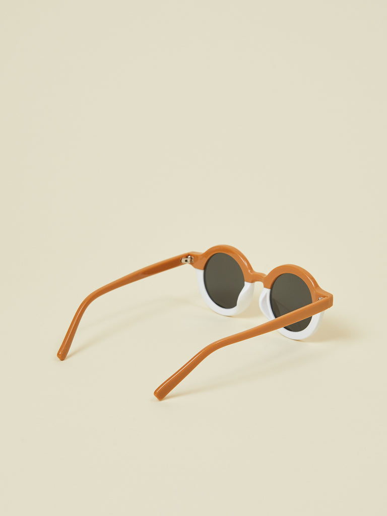 Brown and White Sunglasses for Kids and Toddler