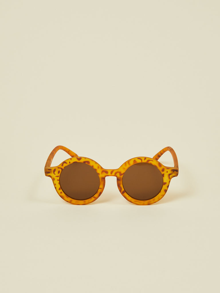 Brown Round Sunglasses for Kids