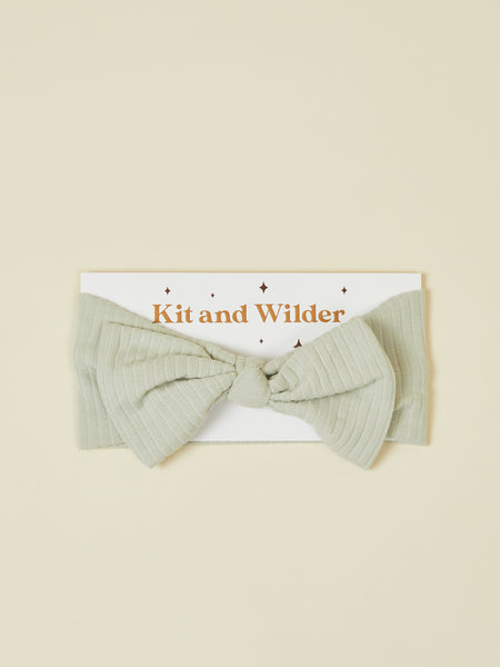 Gray Baby Bow Headband