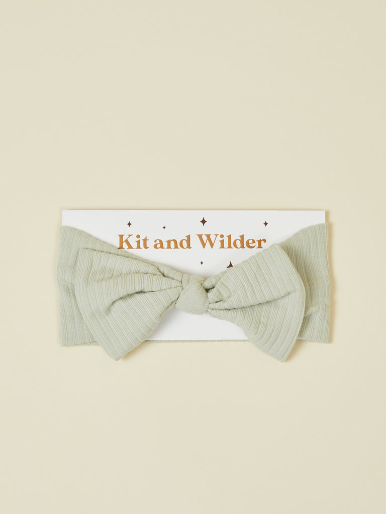 Gray Baby Bow Headband