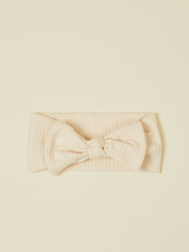 Light Beige Baby Bow Headband