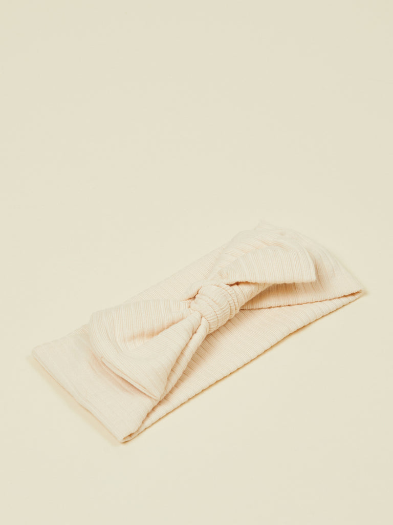 Light Beige Baby Bow Headband