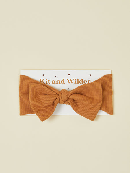 Brown Bow Baby Headband