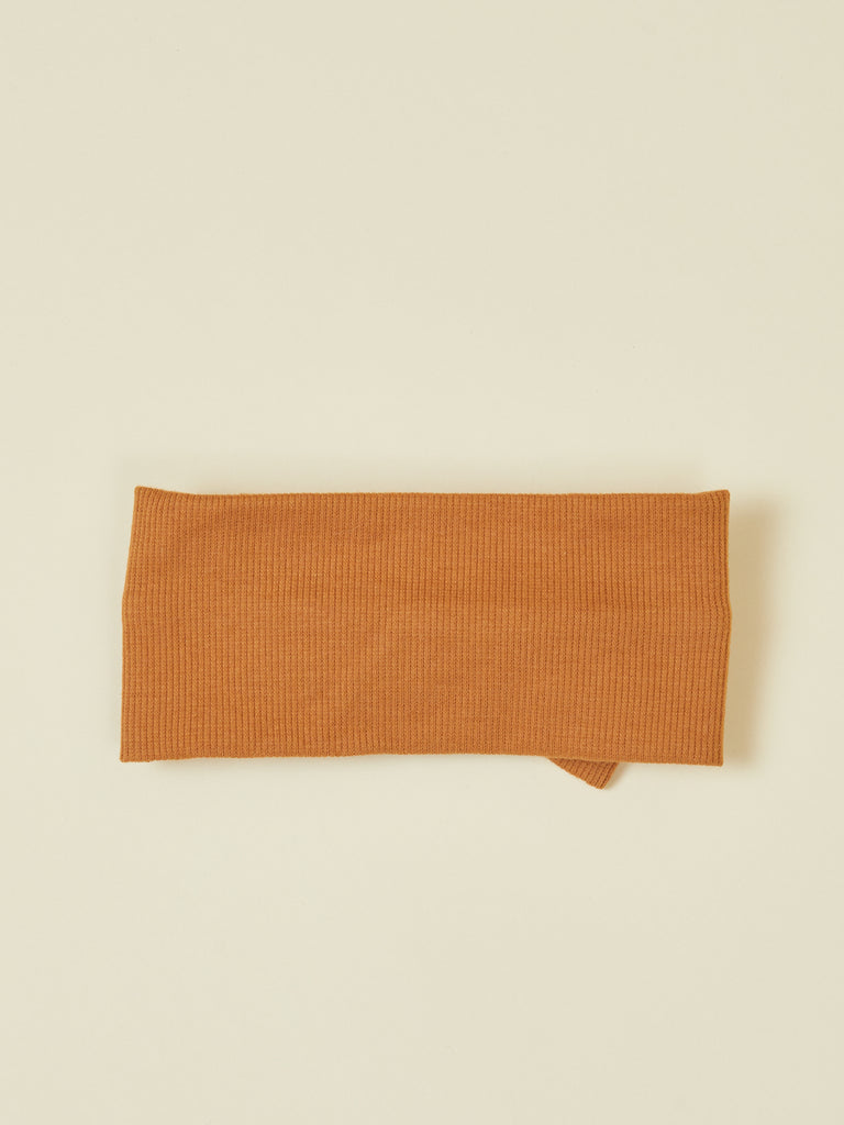 Brown Bow Baby Headband (Back view)