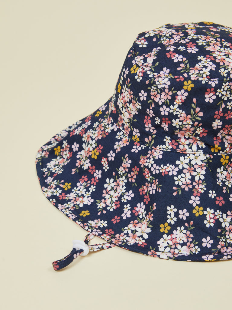 Floral Print Baby Sun Hat