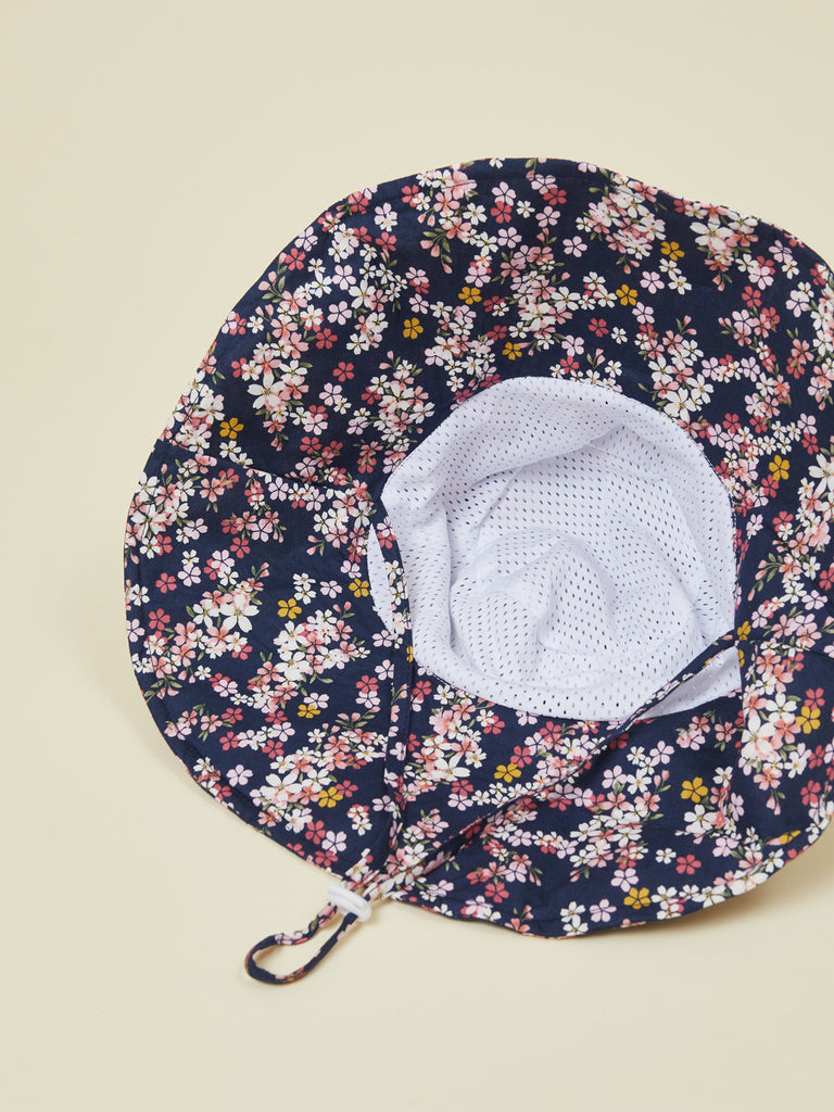 Floral Print Baby Sun Hat