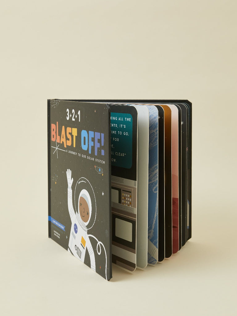 321 Blast Off! Children's Space Lift Flap Learning  Book