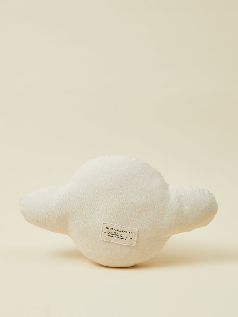 Black and White Print Saturn Toddler Baby Pillow