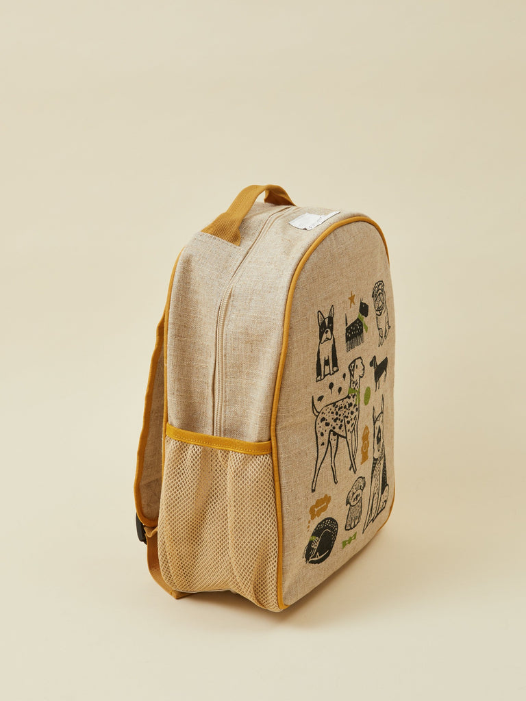 Brown Pups Toddler Backpack