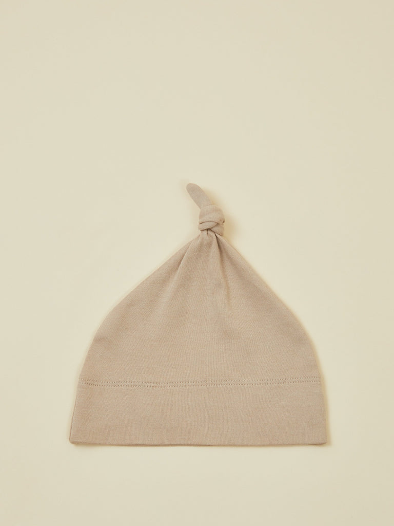 Beige Top Knot Baby Toddler Hat