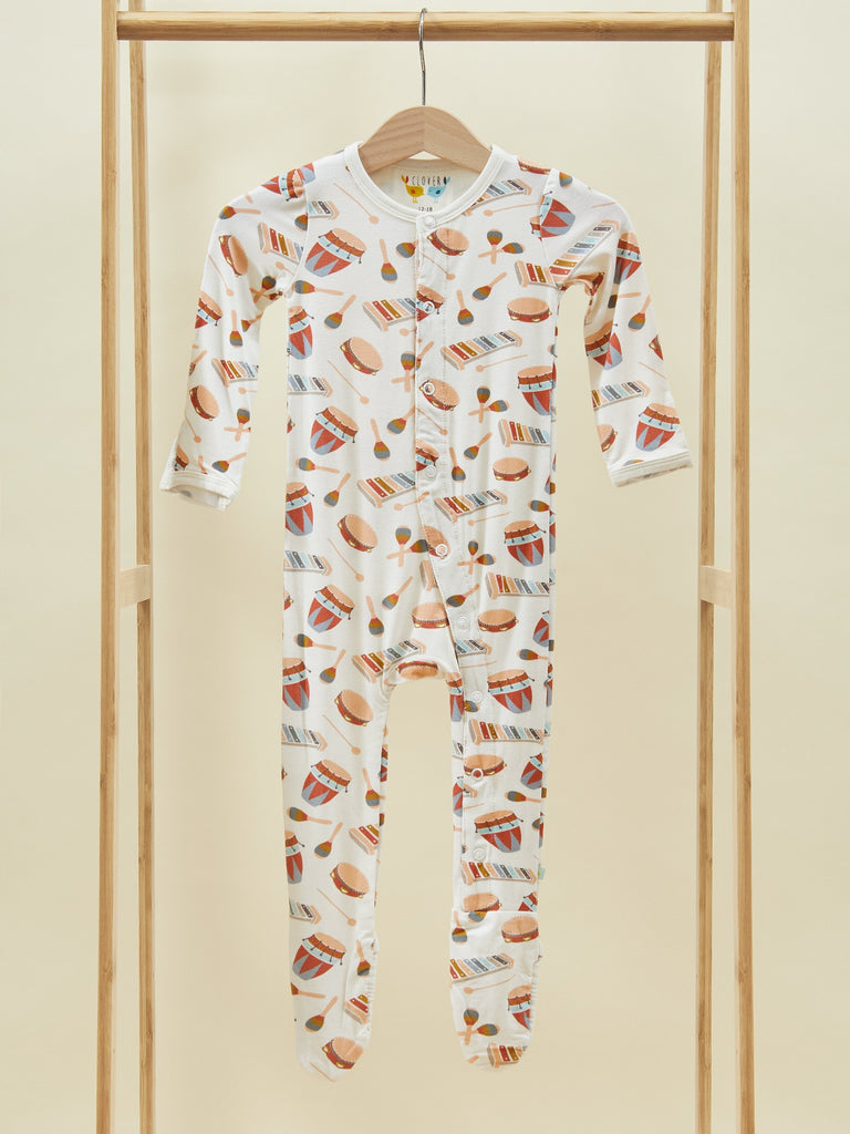 Baby footed onesie pajamas