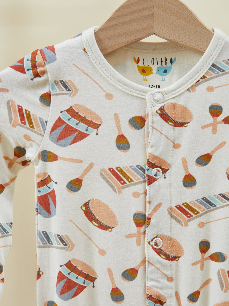 Baby footed onesie pajamas