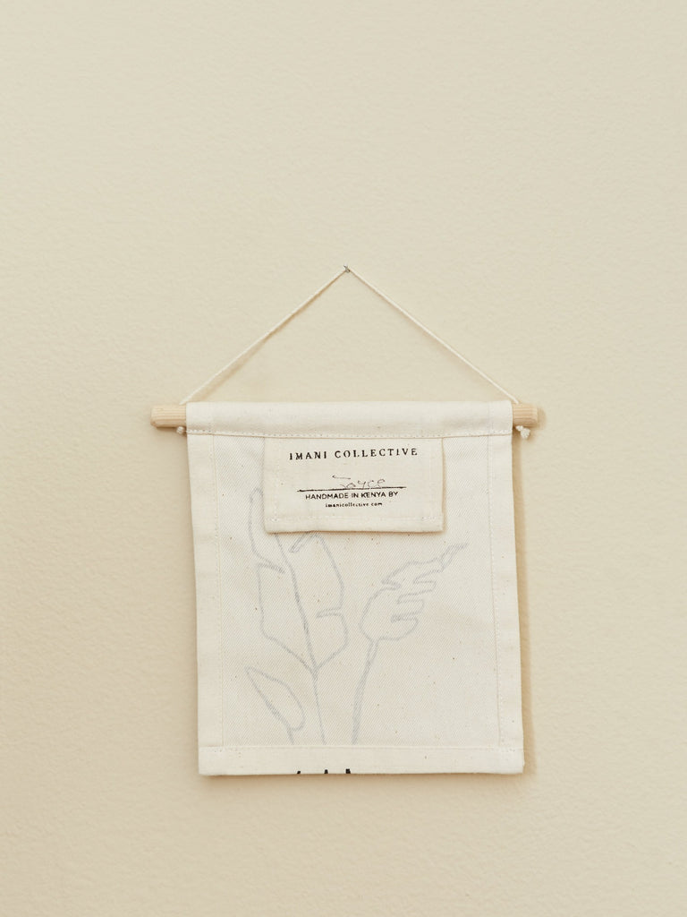 Palm Leaves Print Wall Hanging Sign Décor
