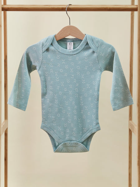 Blue Long Sleeve Baby Toddler Onesie
