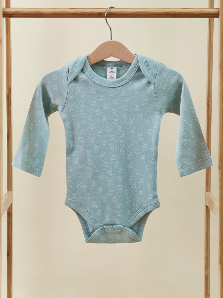 Blue Long Sleeve Baby Toddler Onesie