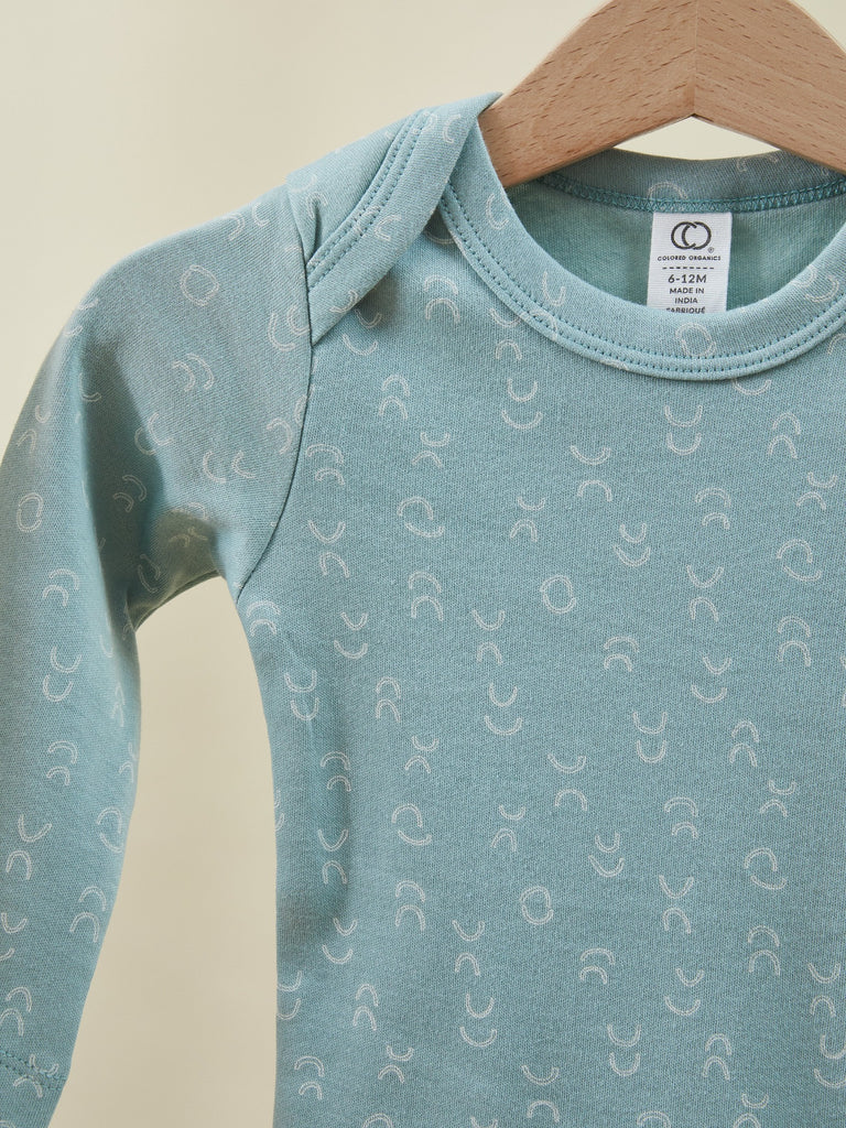 Blue Long Sleeve Baby Toddler Onesie