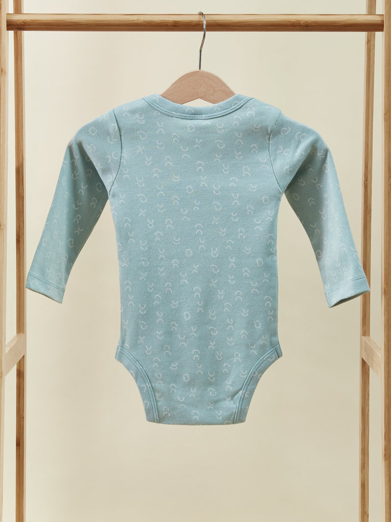 Blue Long Sleeve Baby Toddler Onesie