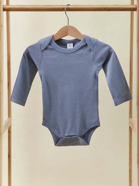Blue Long Sleeve Baby Toddler Onesie