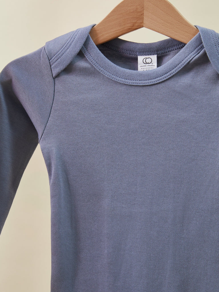 Blue Long Sleeve Baby Toddler Onesie