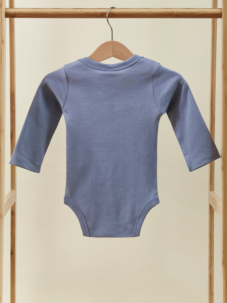 Blue Long Sleeve Baby Toddler Onesie