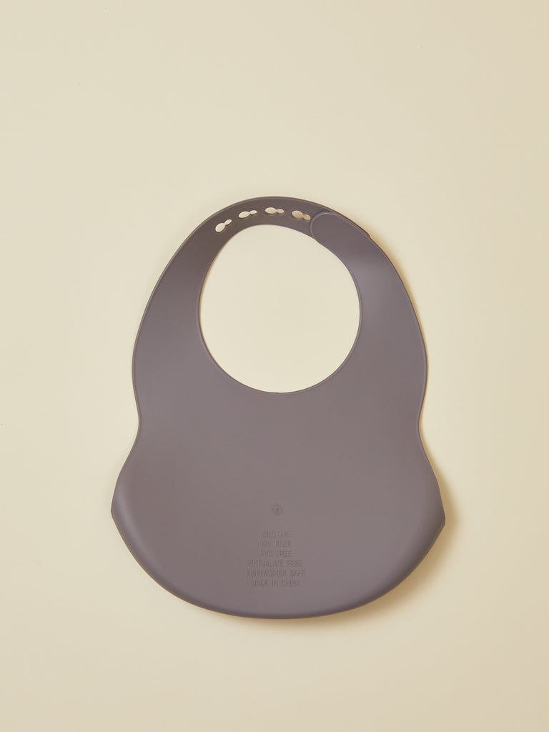 Gray Cosmic Silicone Bib with Pocket