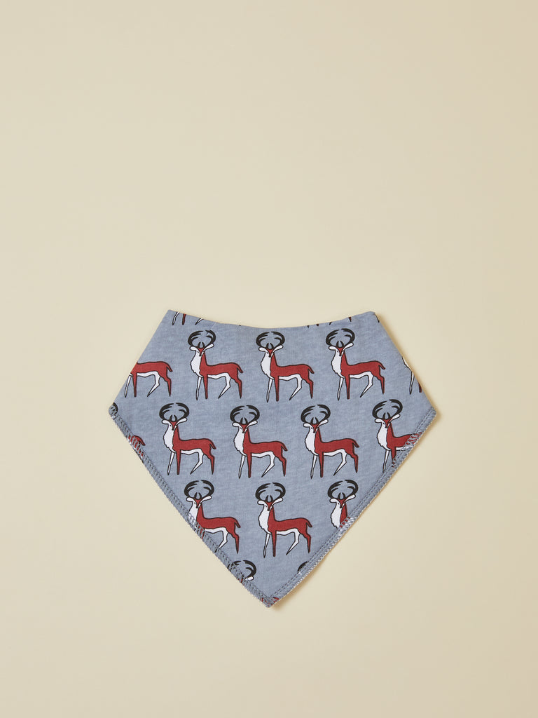Soft Deer Print Baby Bandana Bib