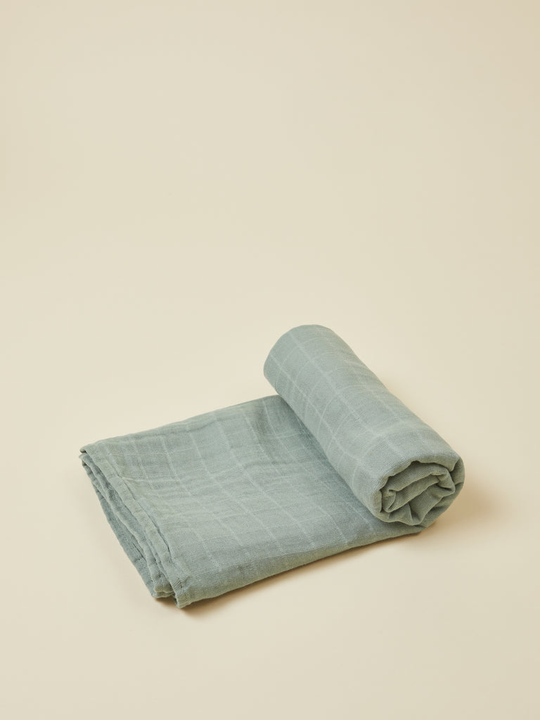 Coastal Blue Organic Cotton Swaddle