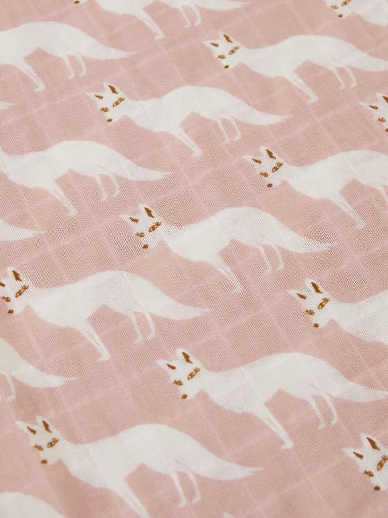 Fox Print Baby Bandana Bib