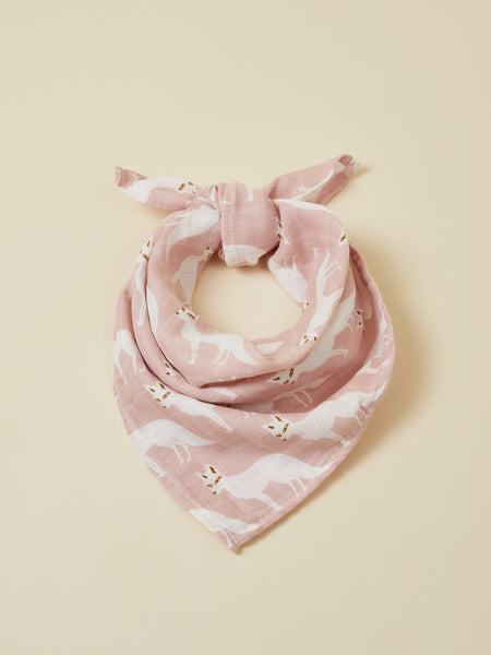 Fox Print Baby Bandana Bib