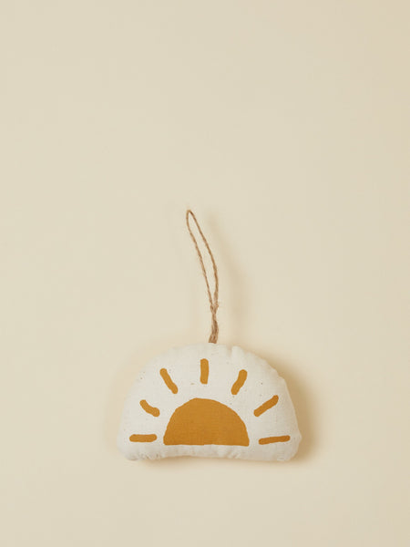 Small Gold-Color and White Sunshine-Inspired Hanging Décor