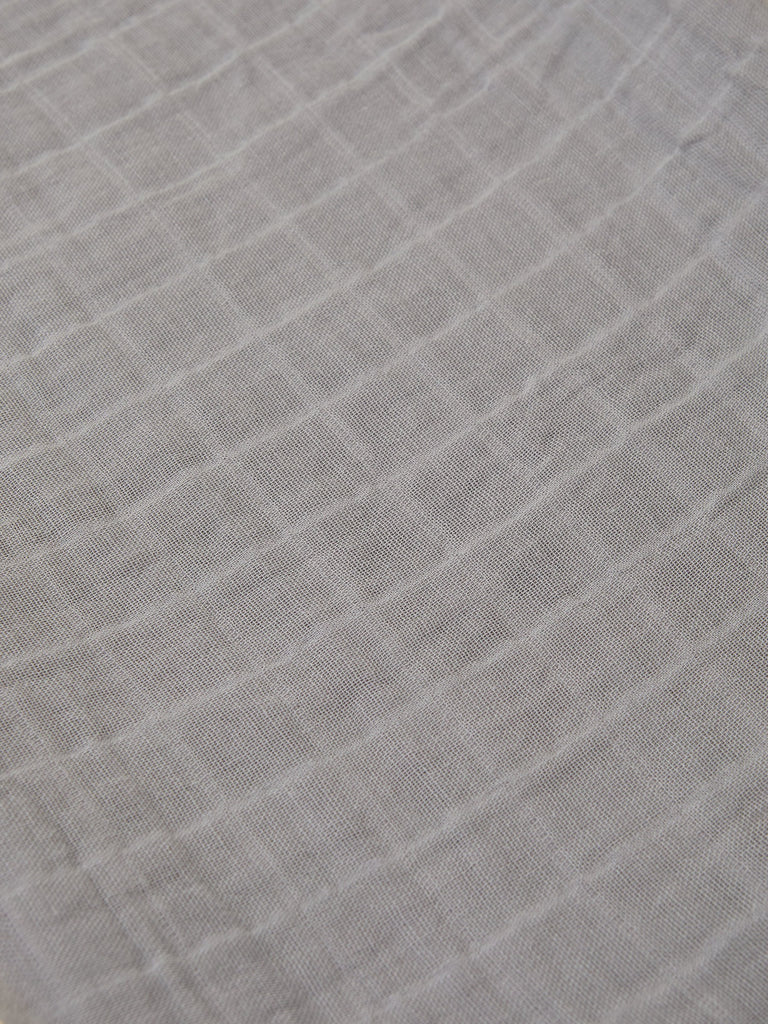 Harbor Gray Organic Cotton Baby Swaddle Blanket