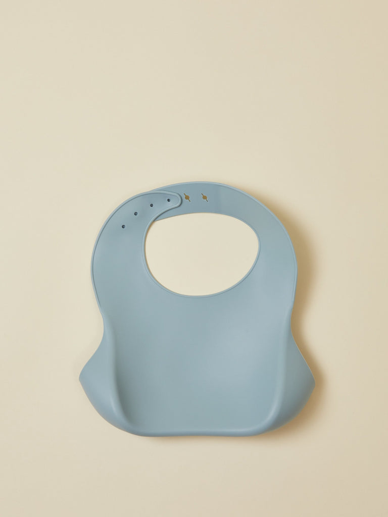 Light Blue Silicone Baby Bib