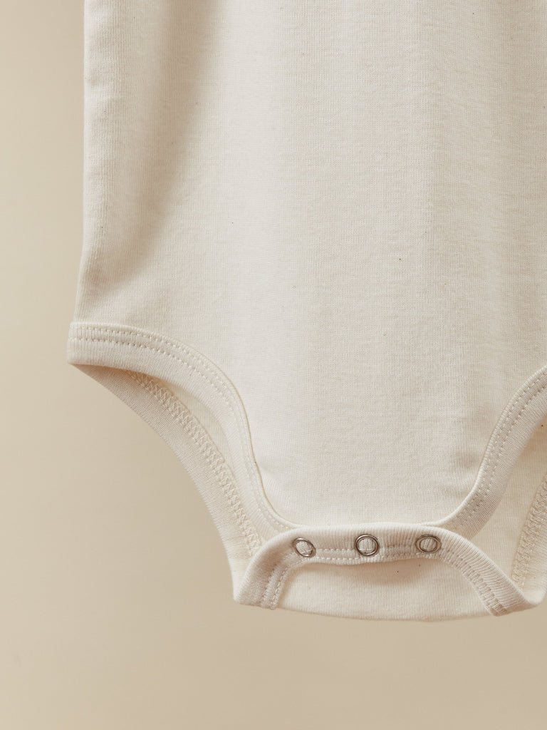 Light Beige Long Sleeve Baby Toddler Onesie