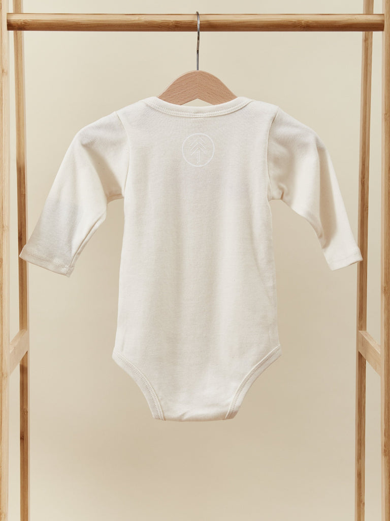 Light Beige Long Sleeve Baby Toddler Onesie