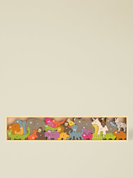 Animal Parade Wooden Puzzle for Babies