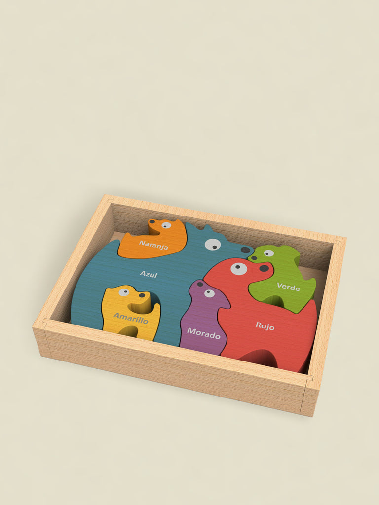 Fun Dog Bilingual Wooden Puzzle