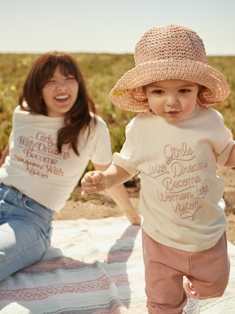 Baby Toddler Cream Short Sleeve Graphic T Shirt