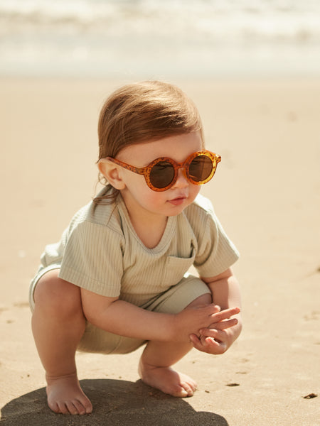 Brown Round Sunglasses for Kids