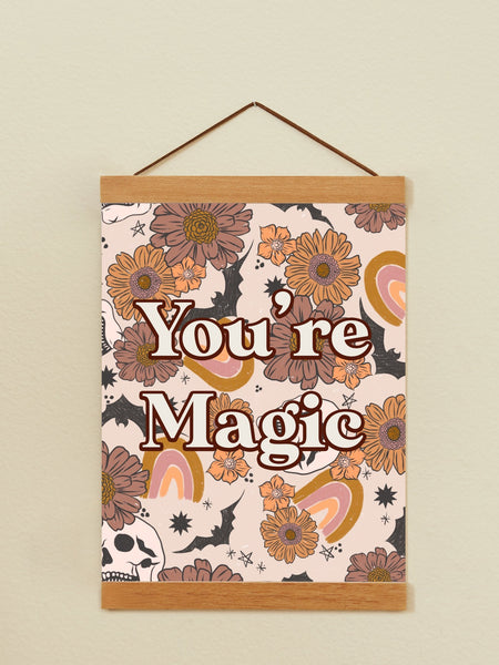 Multi-color Floral Print Wall Hanging Sign