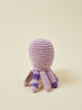 Purple Hand-Made Octopus Crocheted Rattle