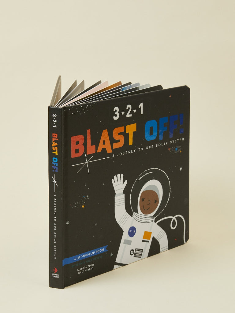 321 Blast Off! Children's Space Lift Flap Learning  Book
