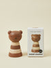 Brown and Beige Bear Wood Stacker Baby Toy