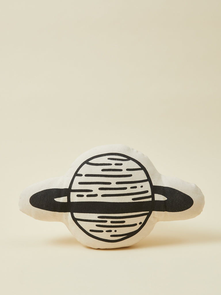 Black and White Print Saturn Toddler Baby Pillow