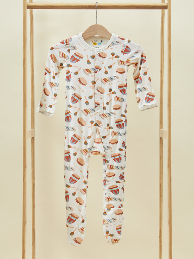 Baby footed onesie pajamas 