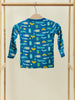 Blue Bugs Print Baby Long Sleeve Top