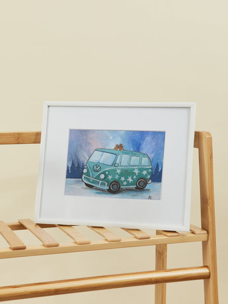 VW Adventures Framed Art Print