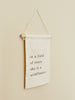 Black and White Print Wall Hanging Sign Décor