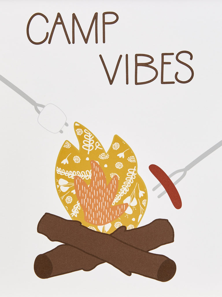 Camp Vibes With Fire Pit Art Print