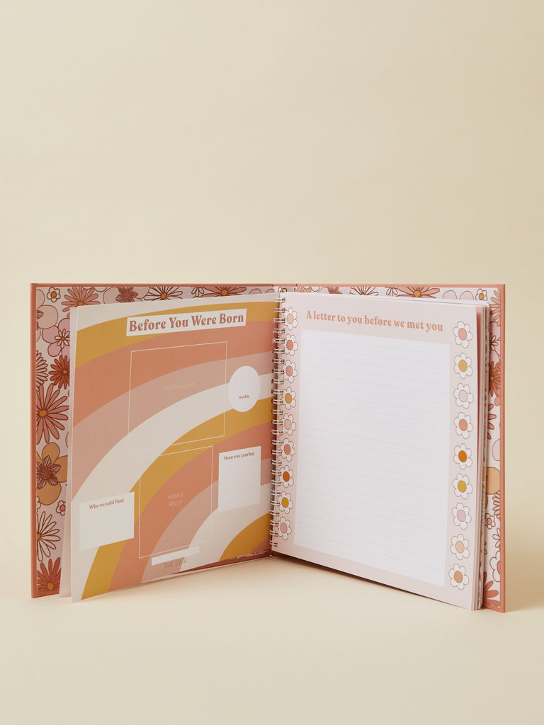 Retro and 70s vibes pages of Memory Book